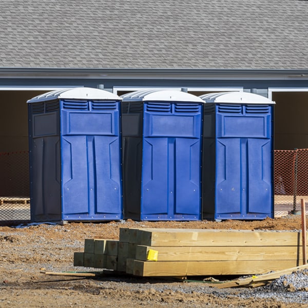 how can i report damages or issues with the porta potties during my rental period in East Pasadena